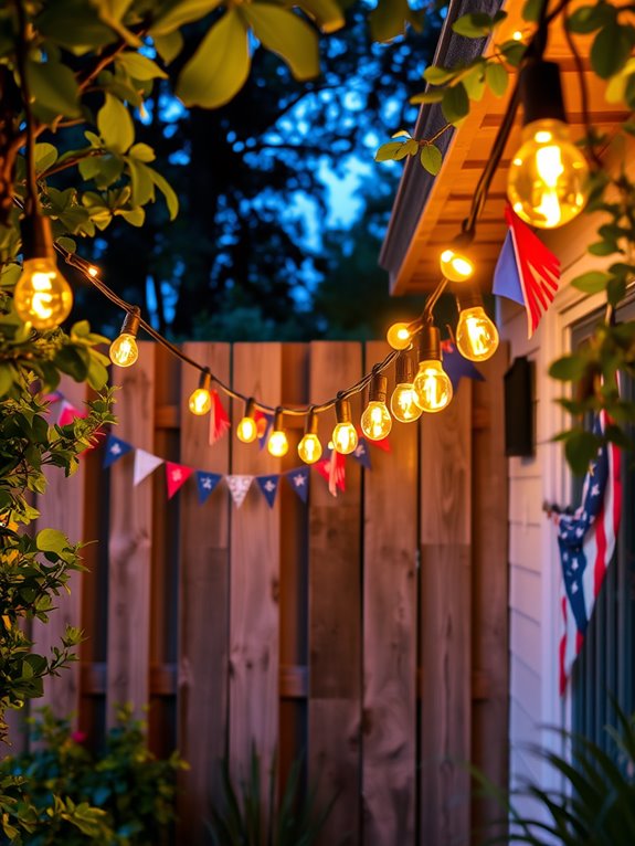 twinkling decorative lighting display