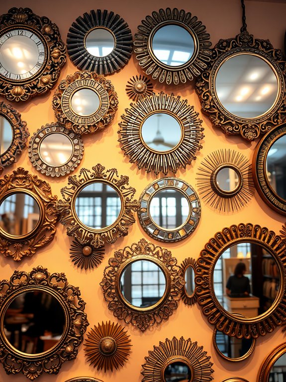 unique shaped artistic mirror