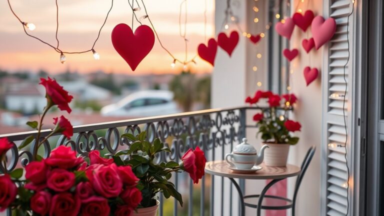valentine s day balcony decor