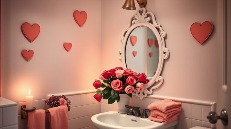 valentine s day bathroom decor