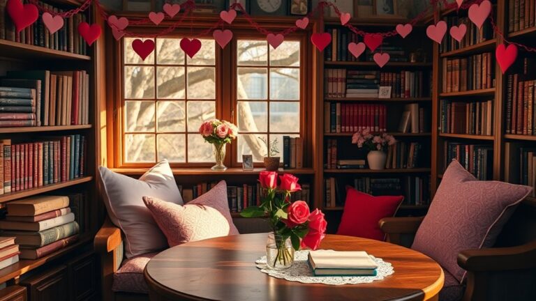 valentine s day library decor