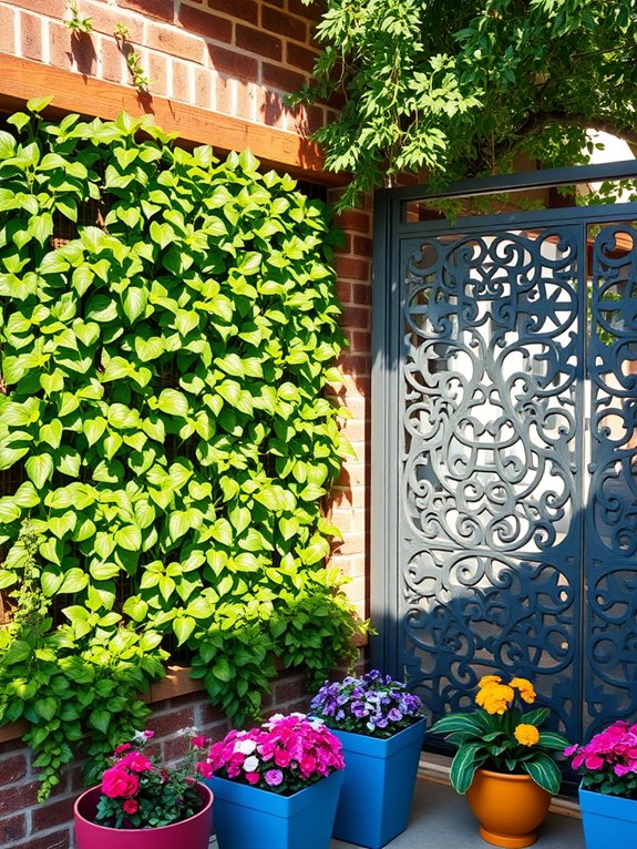 vertical gardens for privacy