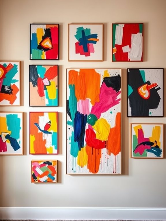 vibrant and striking artworks
