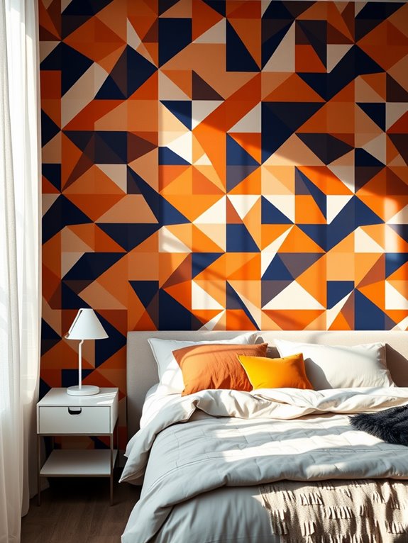 vibrant angular design motifs