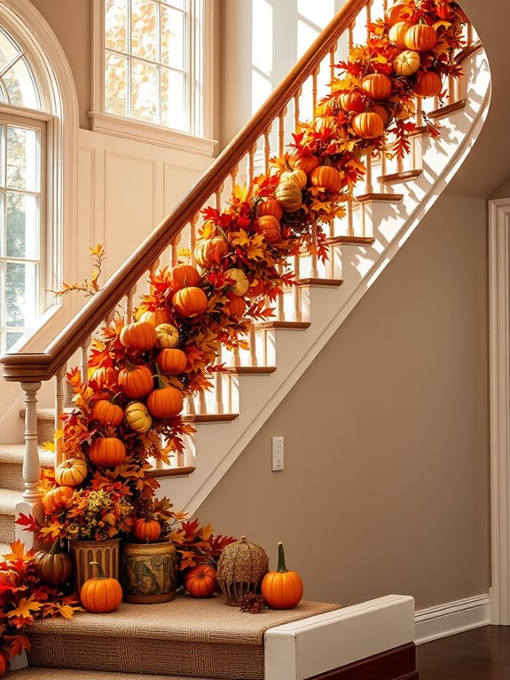 vibrant autumn harvest decorations