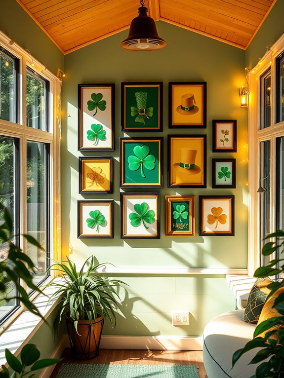 vibrant colorful art display