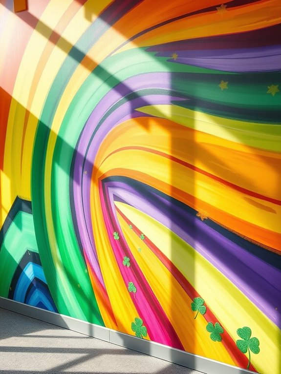 vibrant colorful wall art