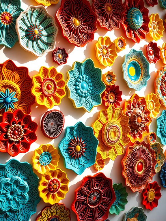vibrant decorative ceramic art