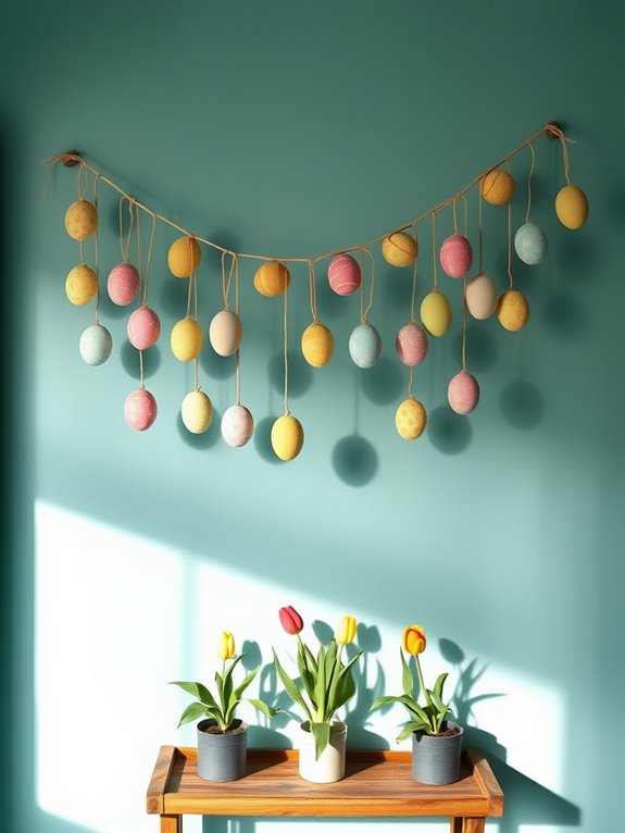 vibrant decorative egg banner