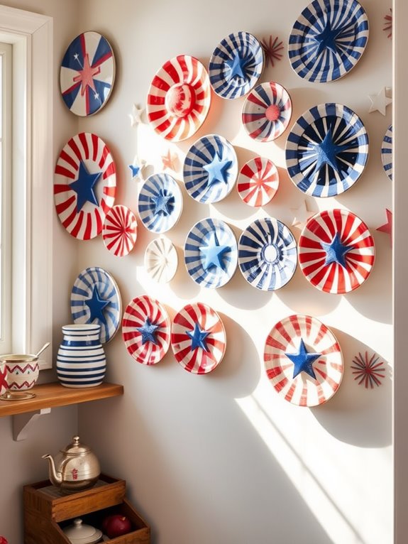vibrant decorative plate collection