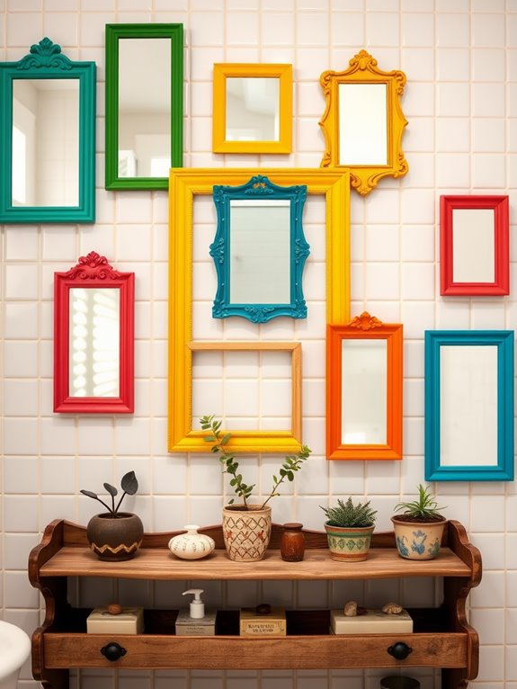 vibrant decorative wall mirrors
