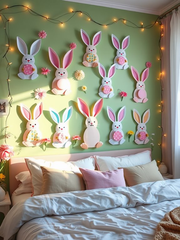 vibrant easter bunny craft