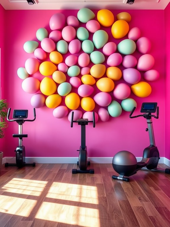 vibrant easter egg decor