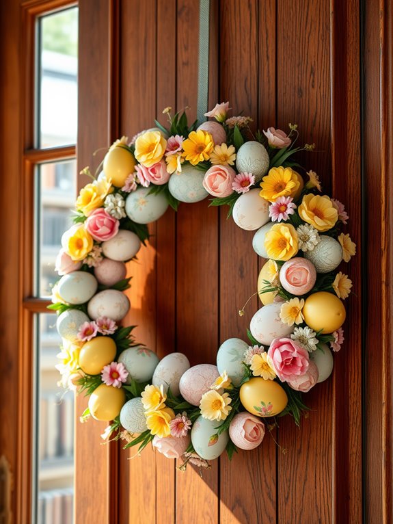 vibrant easter egg decoration