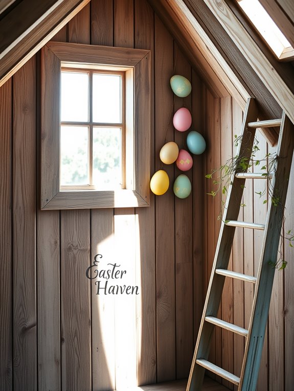 vibrant egg themed wall decor