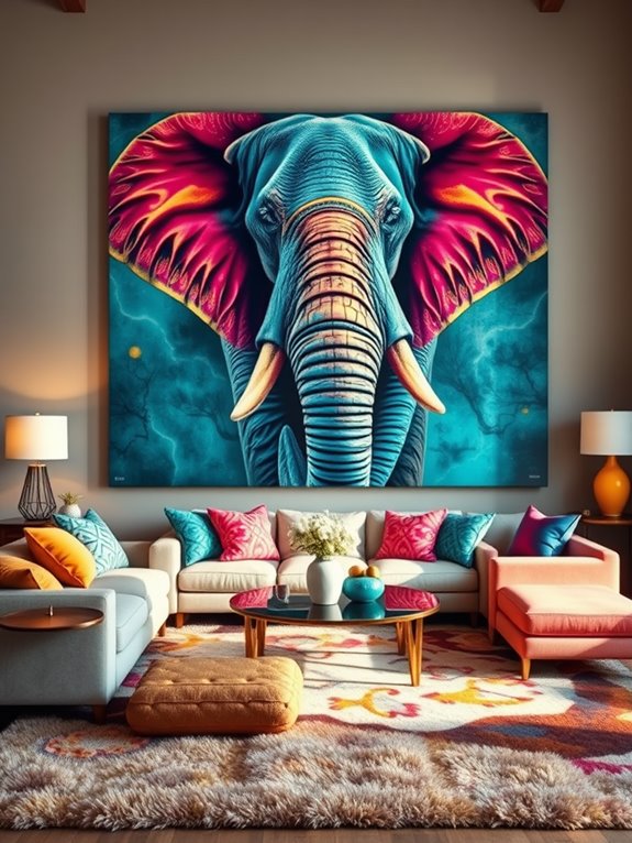 vibrant elephant print designs