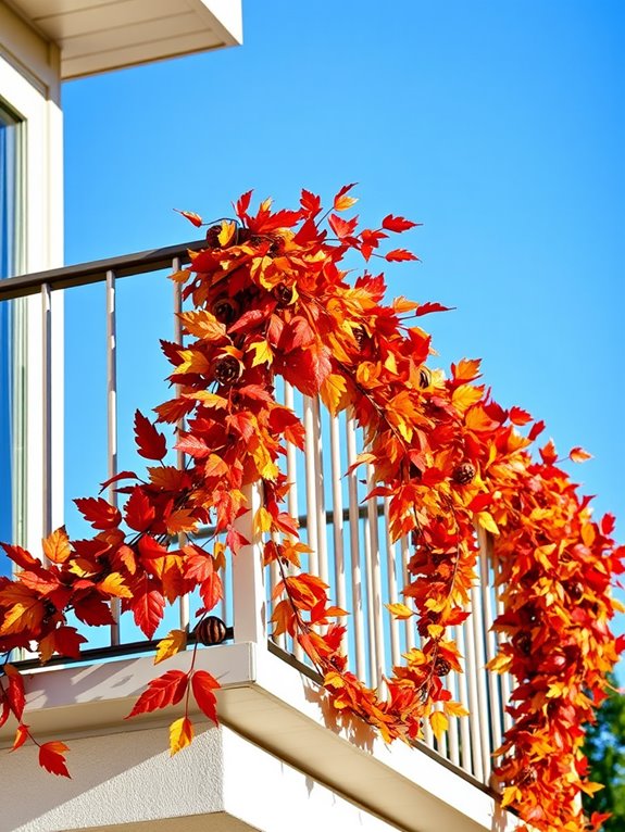 vibrant fall decorative garlands