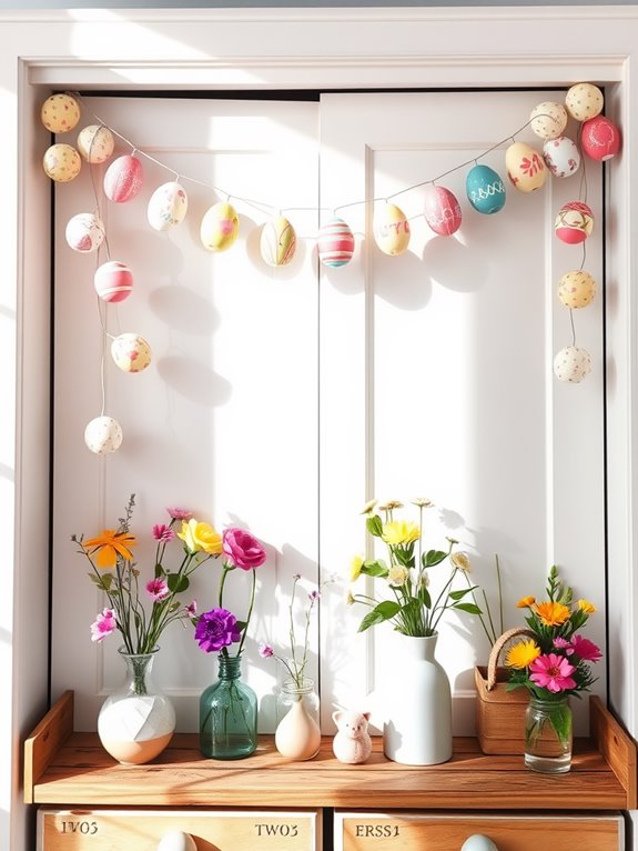 vibrant festive decoration display