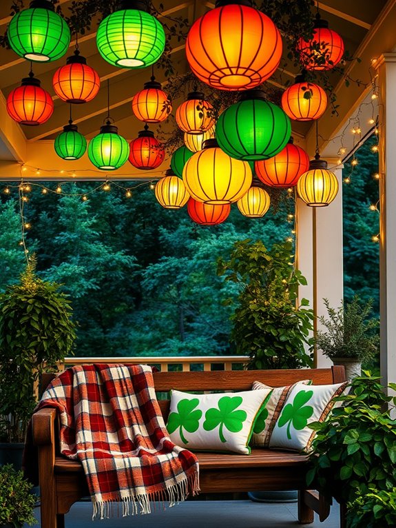 vibrant illuminated decorations display