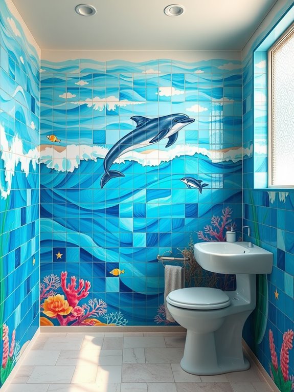 vibrant ocean inspired artwork