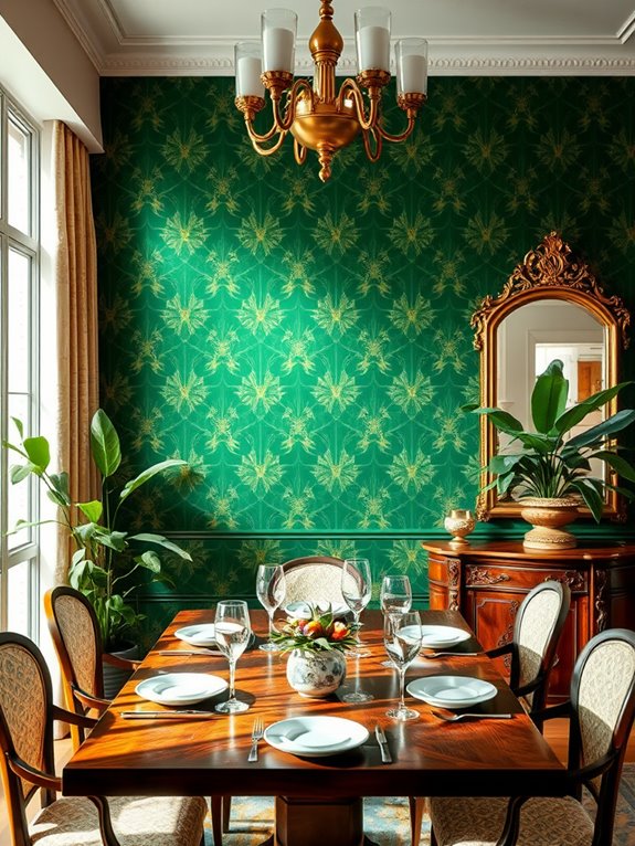 vibrant patterned wall decor