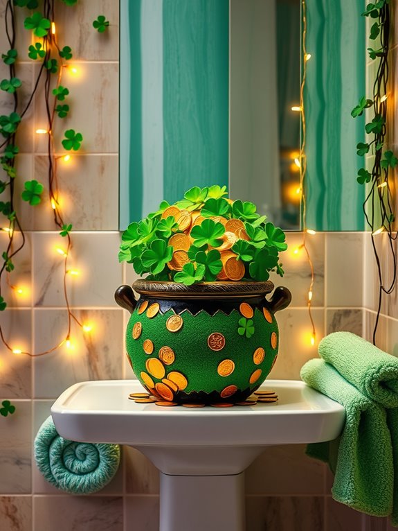 vibrant rainbow treasure display