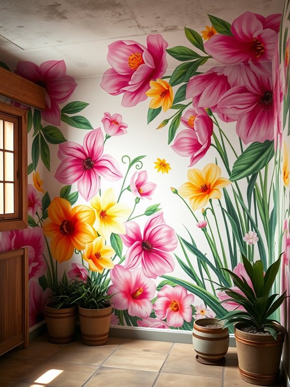vibrant seasonal floral artwork