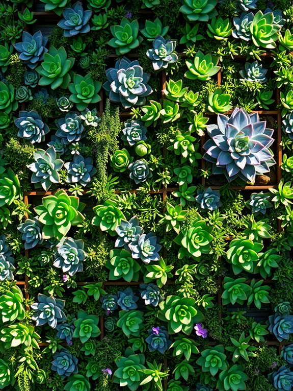 vibrant succulent wall decorations
