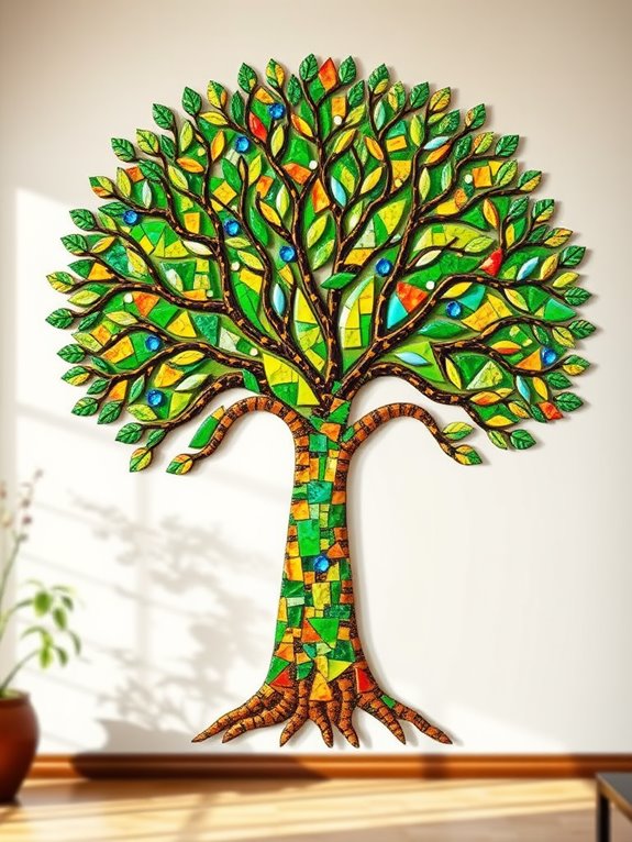 vibrant tree life art