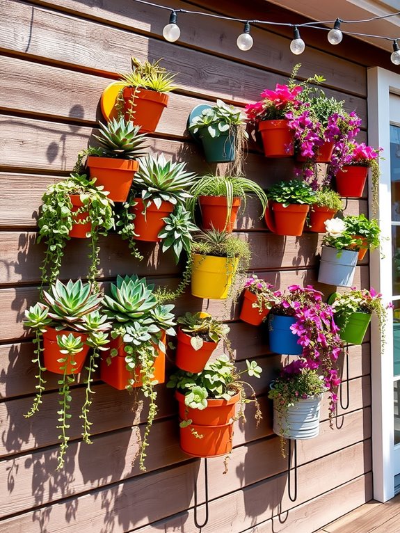 vibrant vertical garden decor