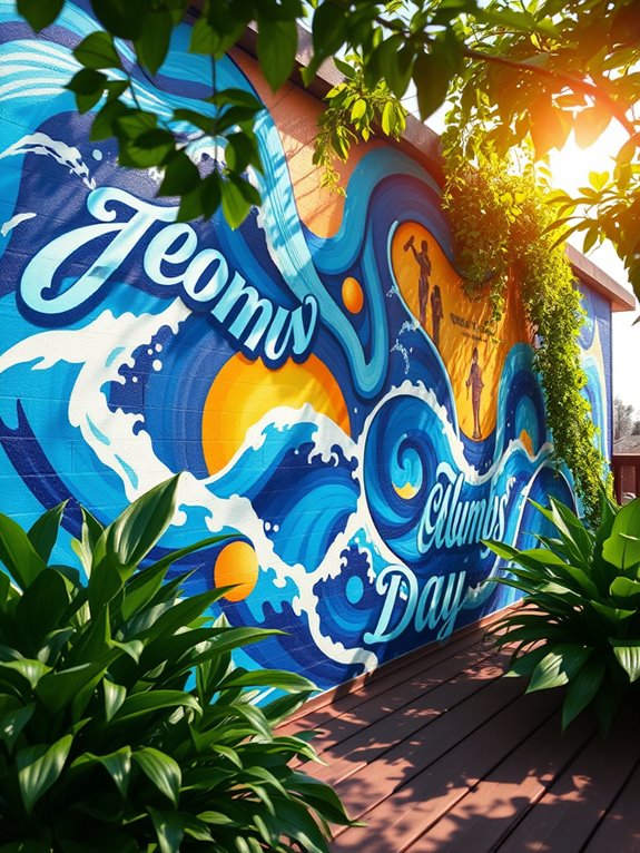 vibrant wall art statement