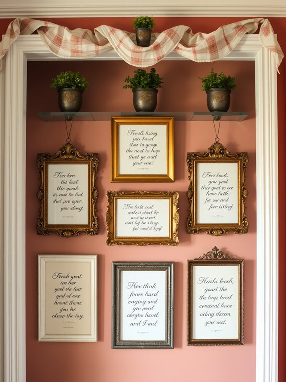 vintage frames with inspiration