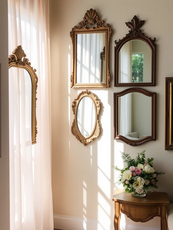 vintage mirrors for charm