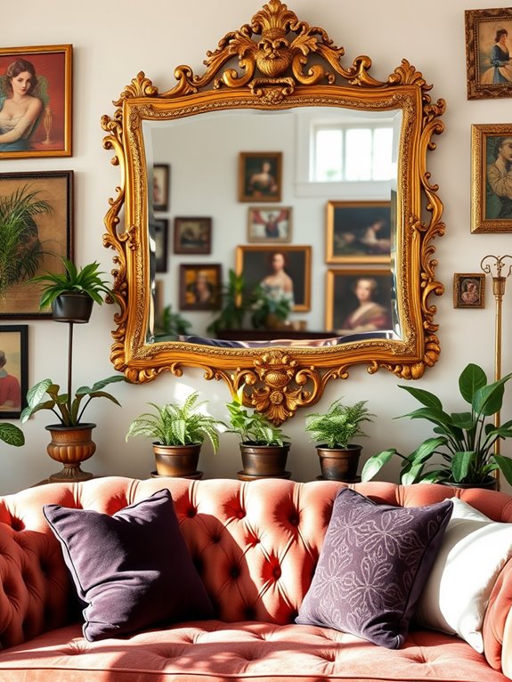 vintage mirrors for room styles