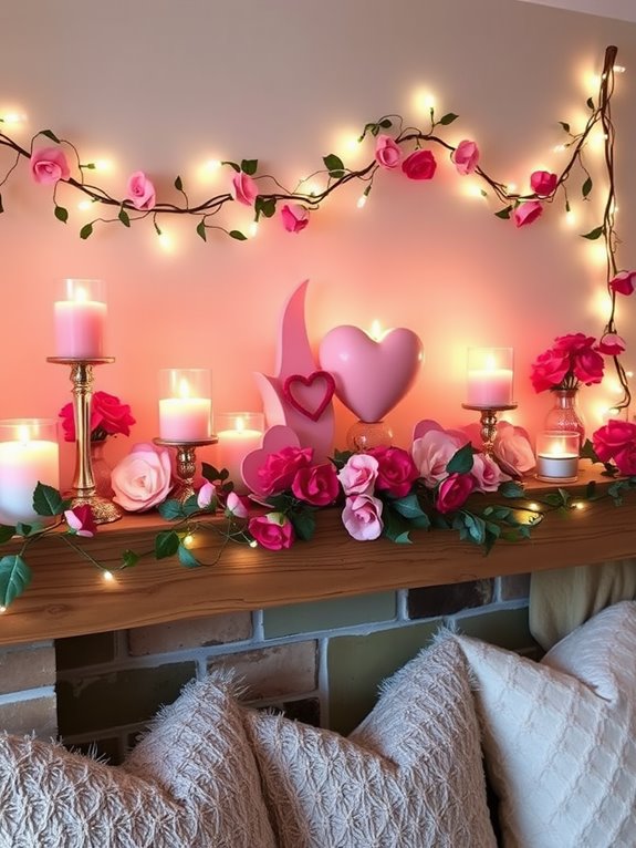 warm ambient lighting displays