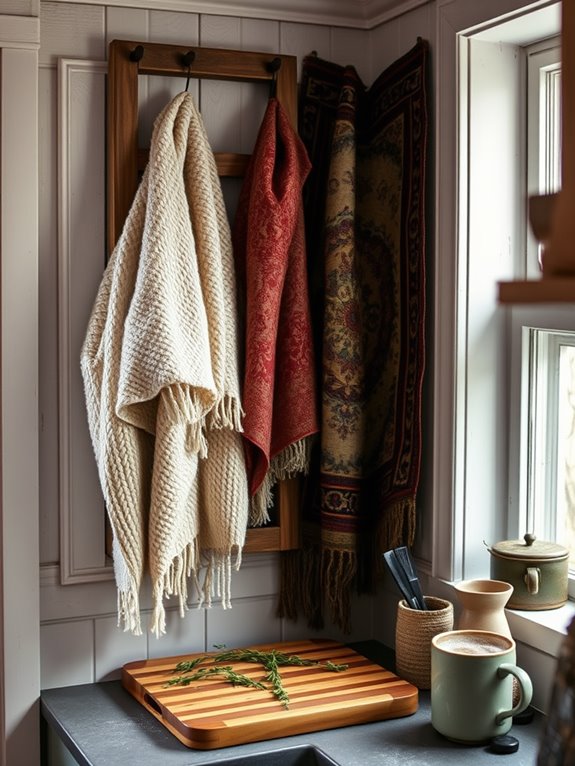 warmth from cozy textiles
