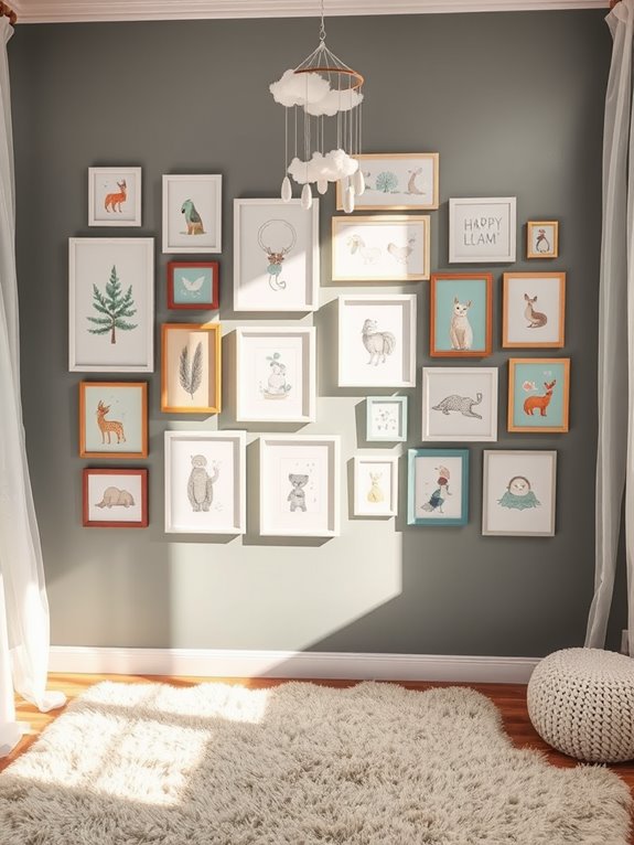 whimsical art display collection