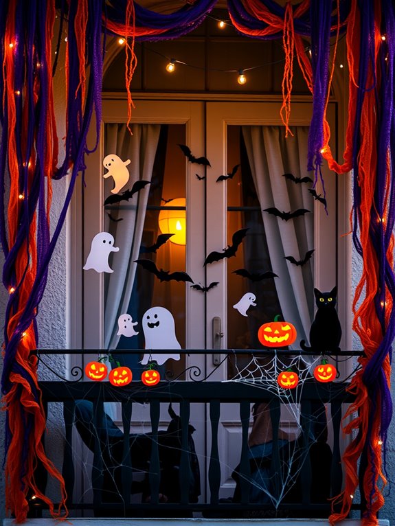 whimsical halloween window decorations