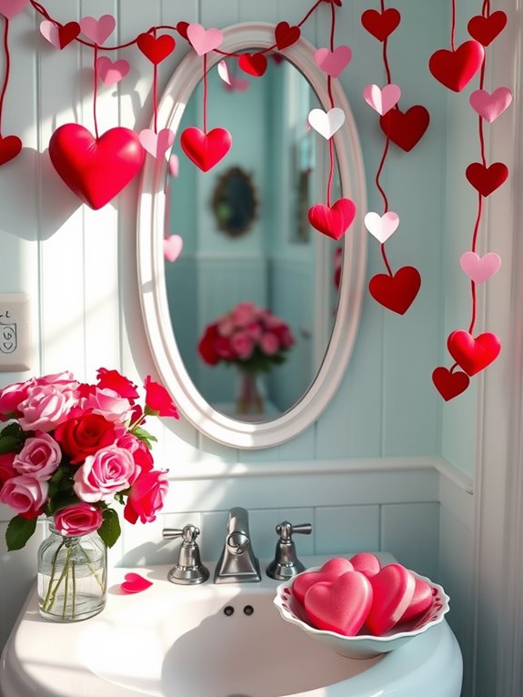 whimsical heart garland decor
