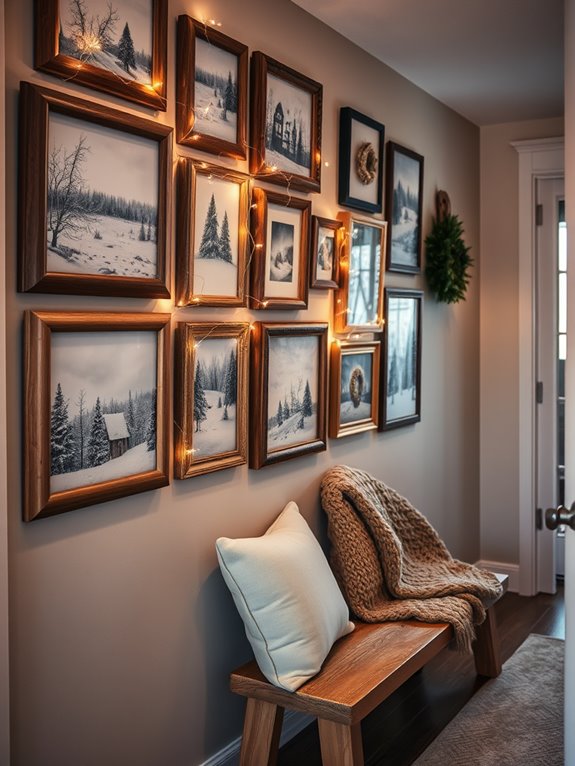 winter art gallery display