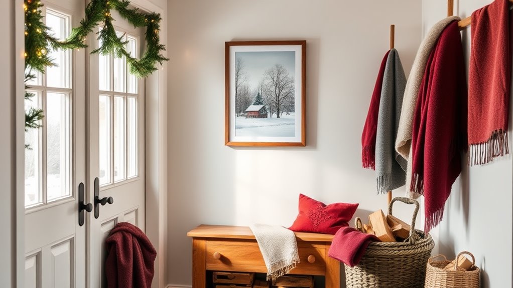 winter hallway decor ideas