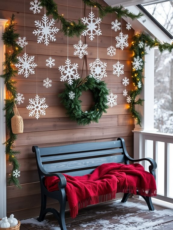 winter wonderland snowflake decorations