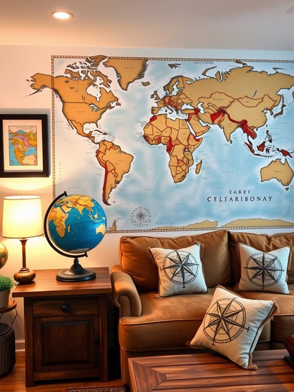 world themed decorative items